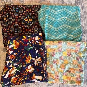 Lularoe Tall and Curvy leggings 4‎ pairs